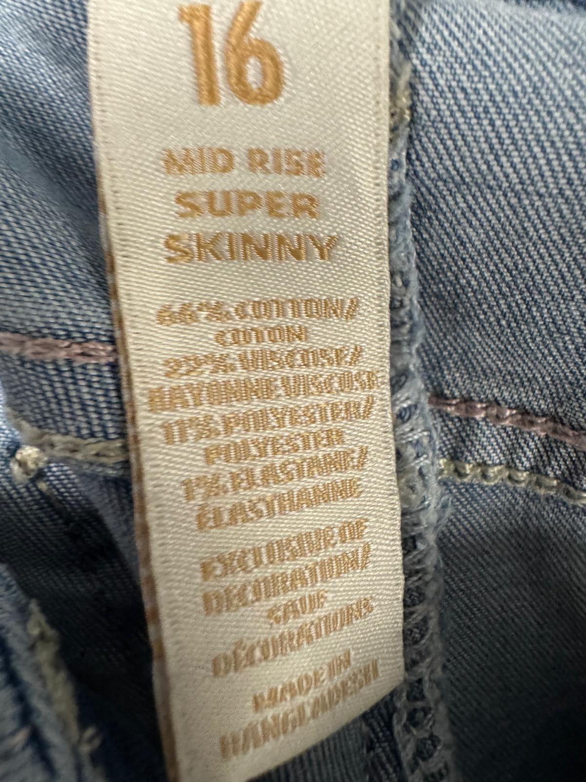 Justice Mid Rise Super Skinny (XXS/32)